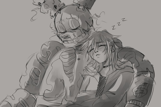 Sketch Example, Springtrap belongs to Scott Cawthon Sketch Example, Springtrap belongs to Scott Cawthon